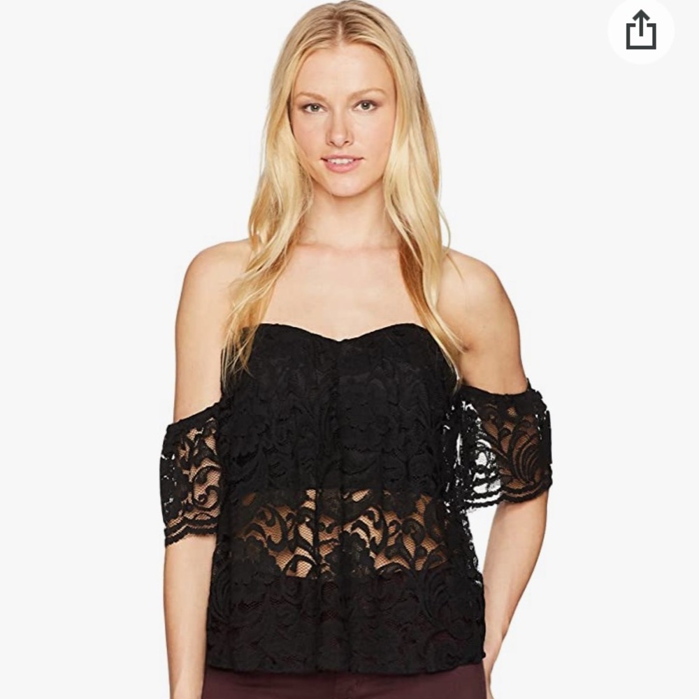 Bardot Lila Lace Top